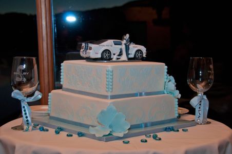 Shelby Mustang NASCAR cake topper