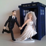 Custom Wedding Cake Topper 11th doctor Dr Who Tardis Whovians